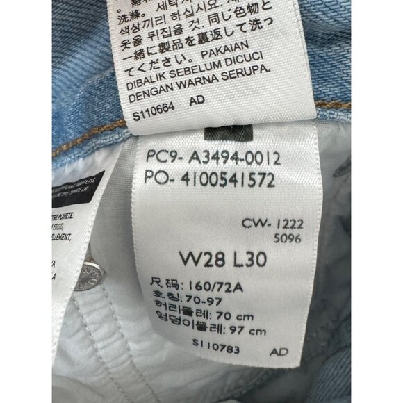 Levis baggy dad jeans light wash 90s retro relaxed retro boho sz 28 - Picture 7 of 11